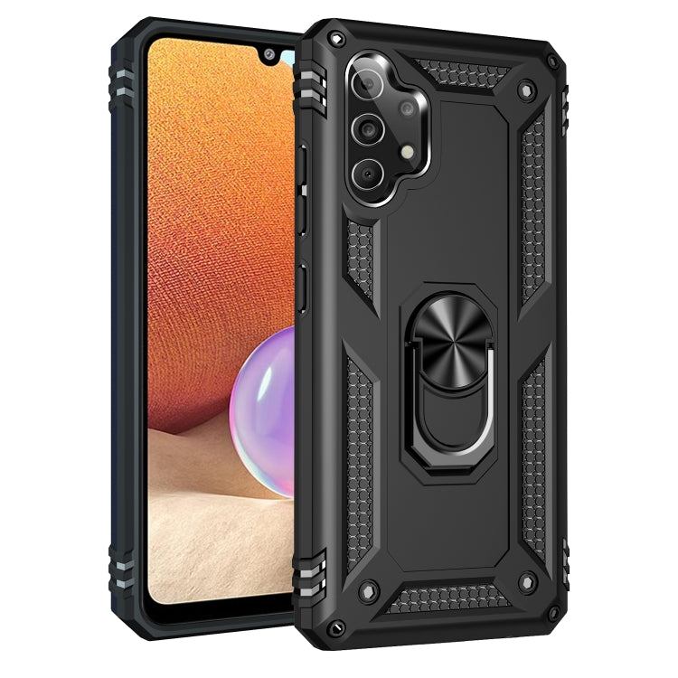 Custodia protettiva antiurto in TPU + PC con supporto girevole a 360 gradi, For Samsung Galaxy A32 4G