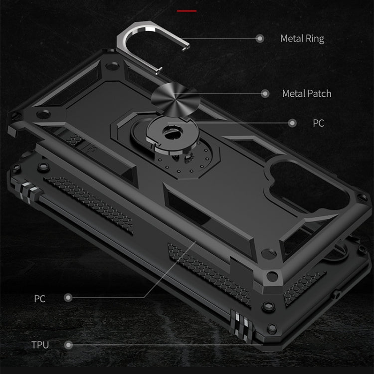 Custodia protettiva antiurto in TPU + PC con supporto girevole a 360 gradi, For Samsung Galaxy A32 4G