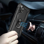 Custodia protettiva antiurto in TPU + PC con supporto girevole a 360 gradi, For Samsung Galaxy A32 4G