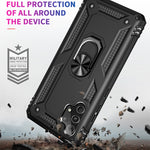Custodia protettiva antiurto in TPU + PC con supporto girevole a 360 gradi, For Samsung Galaxy A32 4G