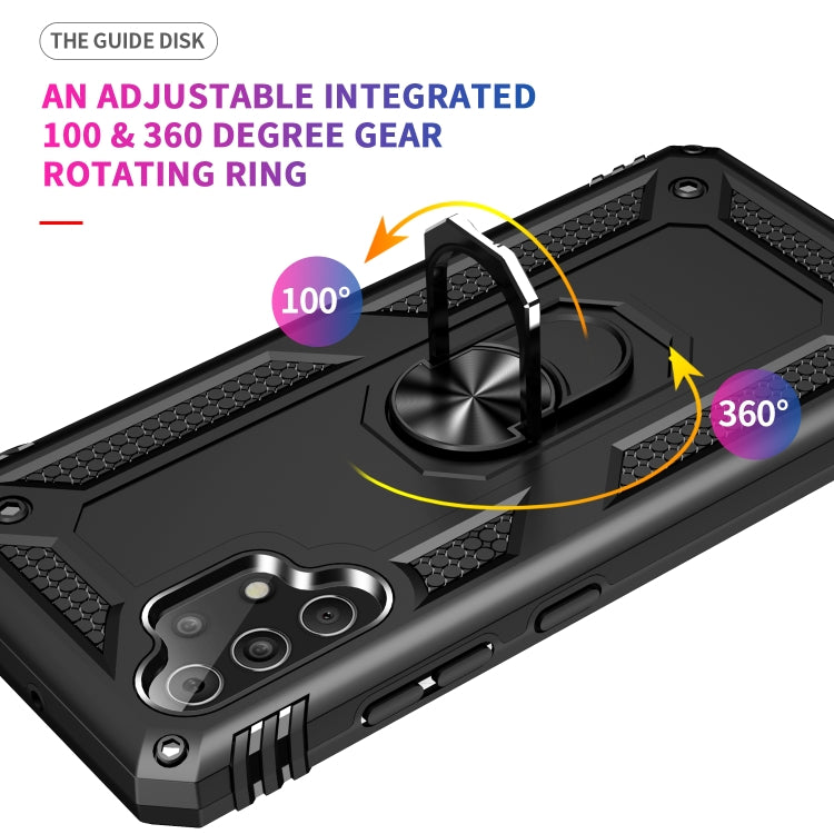 Custodia protettiva antiurto in TPU + PC con supporto girevole a 360 gradi, For Samsung Galaxy A32 4G