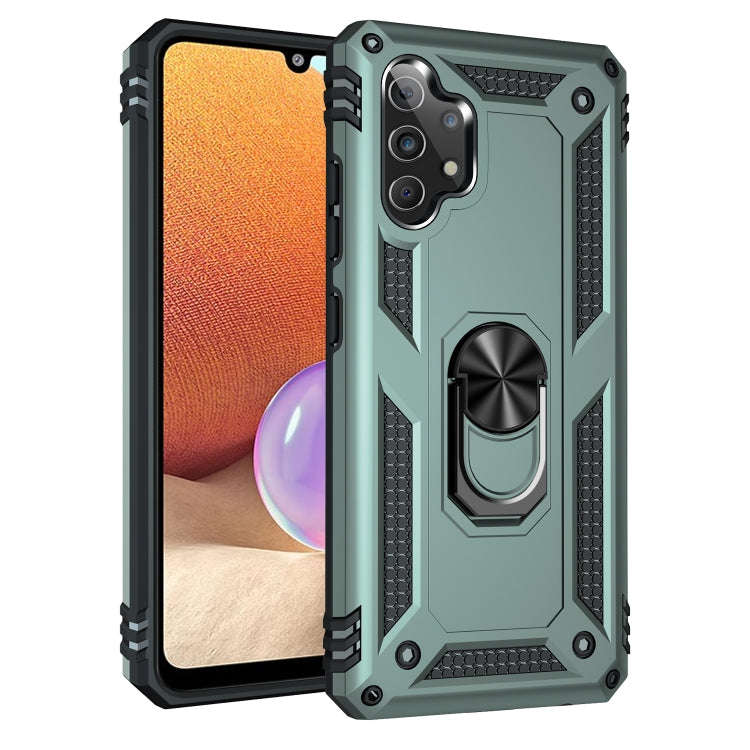 Custodia protettiva antiurto in TPU + PC con supporto girevole a 360 gradi, For Samsung Galaxy A32 4G