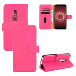 Tinta unita Skin Feel Fibbia magnetica Flip orizzontale Custodia in pelle PU con struttura in vitello con supporto e slot per schede e portafoglio, For Fujitsu Be4 Plus F-41B, For Nokia X10, For Sony Xperia 5 III