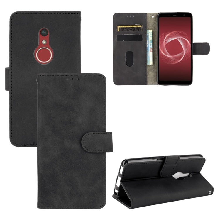 Tinta unita Skin Feel Fibbia magnetica Flip orizzontale Custodia in pelle PU con struttura in vitello con supporto e slot per schede e portafoglio, For Fujitsu Be4 Plus F-41B, For Nokia X10, For Sony Xperia 5 III