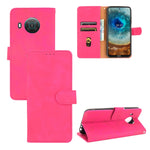 Tinta unita Skin Feel Fibbia magnetica Flip orizzontale Custodia in pelle PU con struttura in vitello con supporto e slot per schede e portafoglio, For Fujitsu Be4 Plus F-41B, For Nokia X10, For Sony Xperia 5 III