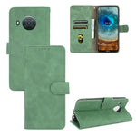 Tinta unita Skin Feel Fibbia magnetica Flip orizzontale Custodia in pelle PU con struttura in vitello con supporto e slot per schede e portafoglio, For Fujitsu Be4 Plus F-41B, For Nokia X10, For Sony Xperia 5 III