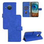 Tinta unita Skin Feel Fibbia magnetica Flip orizzontale Custodia in pelle PU con struttura in vitello con supporto e slot per schede e portafoglio, For Fujitsu Be4 Plus F-41B, For Nokia X10, For Sony Xperia 5 III