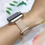 Cinturino di ricambio per cinturino in pelle con doppio chiodo, For Apple Watch Series 7  41mm / & 6 & SE & 5 & 4 40mm, For Apple Watch Series  7  45mm / & 6 & SE & 5 & 4 44mm
