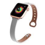 Cinturino di ricambio per cinturino in pelle con doppio chiodo, For Apple Watch Series 7  41mm / & 6 & SE & 5 & 4 40mm, For Apple Watch Series  7  45mm / & 6 & SE & 5 & 4 44mm