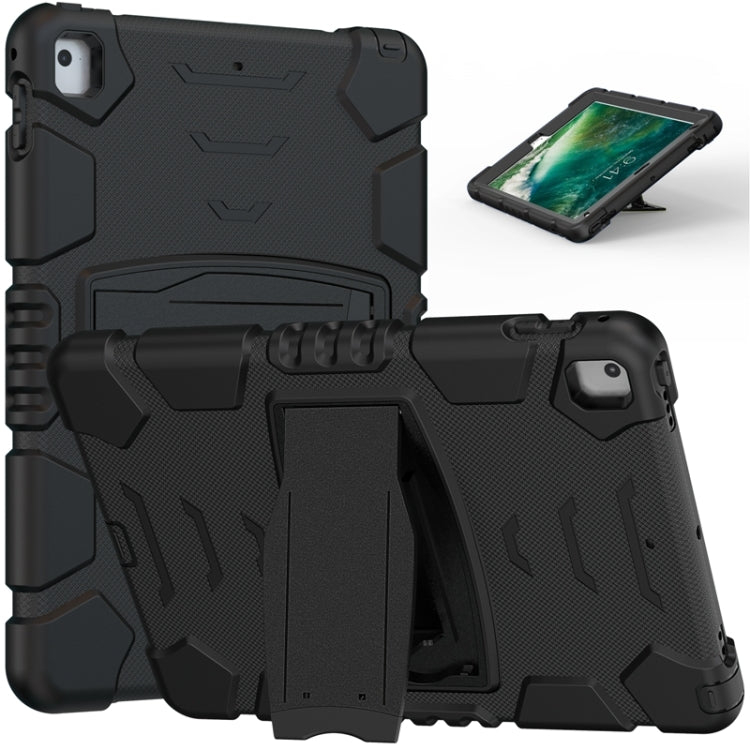 Cornice dello schermo di protezione a 3 strati + PC + Custodia combinata antiurto in silicone con supporto, For iPad 9.7 (2018) / (2017) / Air 2 / Pro 9.7, For iPad 10.2 2021 / 2020 / 2019