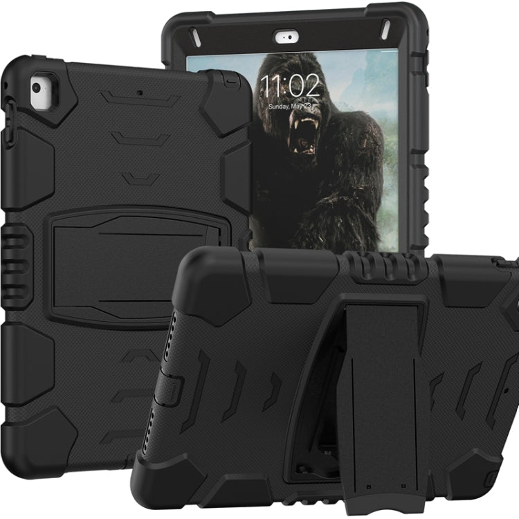 Cornice dello schermo di protezione a 3 strati + PC + Custodia combinata antiurto in silicone con supporto, For iPad 9.7 (2018) / (2017) / Air 2 / Pro 9.7, For iPad 10.2 2021 / 2020 / 2019