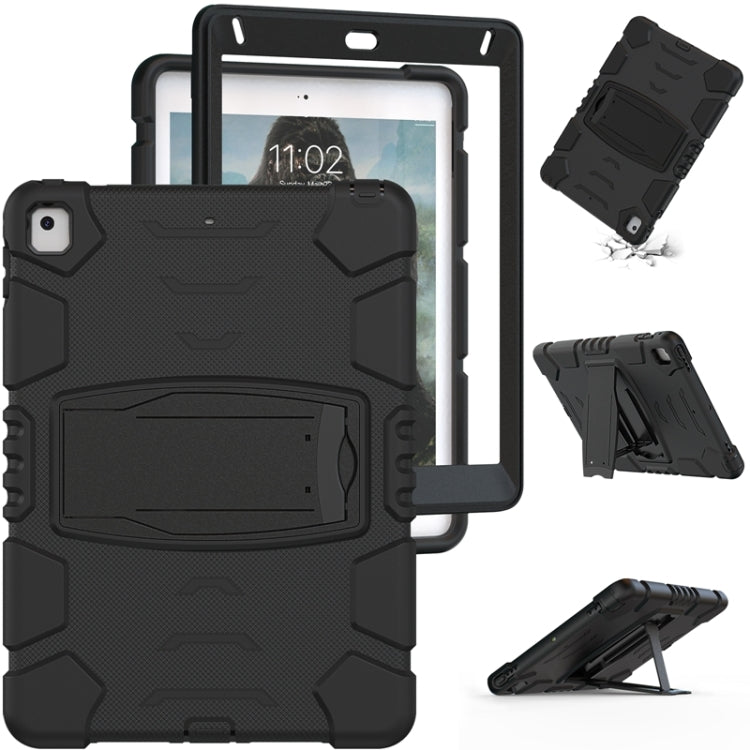 Cornice dello schermo di protezione a 3 strati + PC + Custodia combinata antiurto in silicone con supporto, For iPad 9.7 (2018) / (2017) / Air 2 / Pro 9.7, For iPad 10.2 2021 / 2020 / 2019