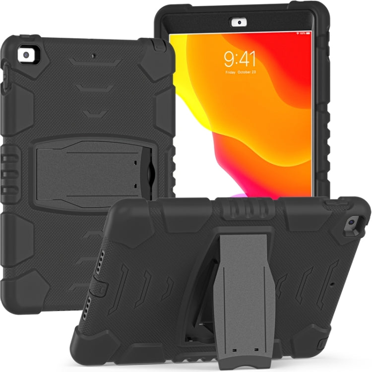 Cornice dello schermo di protezione a 3 strati + PC + Custodia combinata antiurto in silicone con supporto, For iPad 9.7 (2018) / (2017) / Air 2 / Pro 9.7, For iPad 10.2 2021 / 2020 / 2019