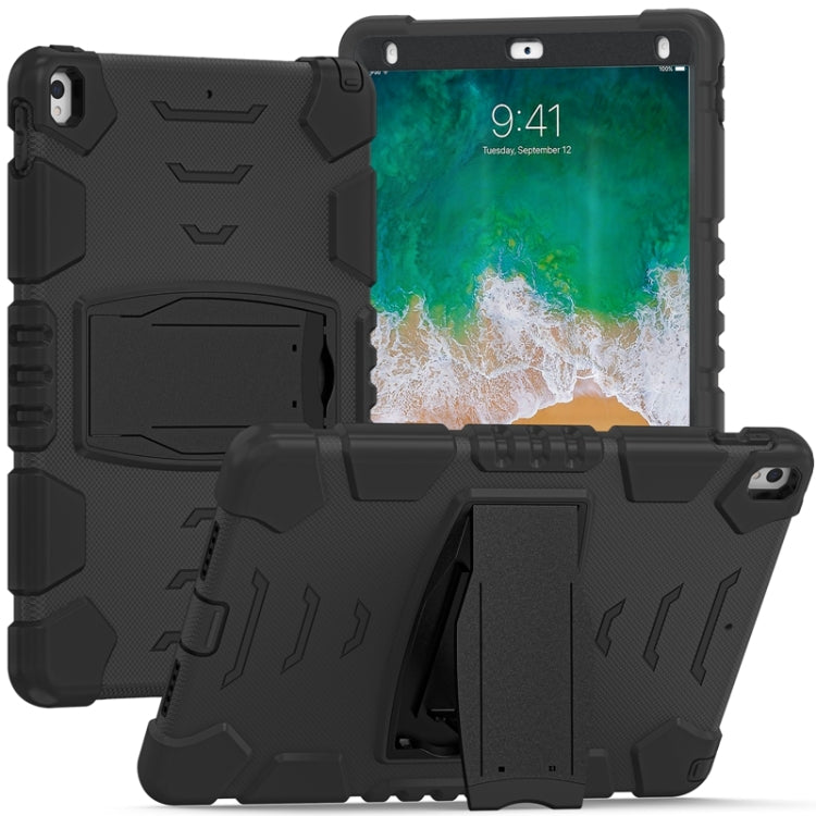 Cornice dello schermo di protezione a 3 strati + PC + Custodia combinata antiurto in silicone con supporto, For iPad Pro 10.5 (2019) / (2017)