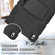 Cornice dello schermo di protezione a 3 strati + PC + Custodia combinata antiurto in silicone con supporto, For iPad Pro 10.5 (2019) / (2017)