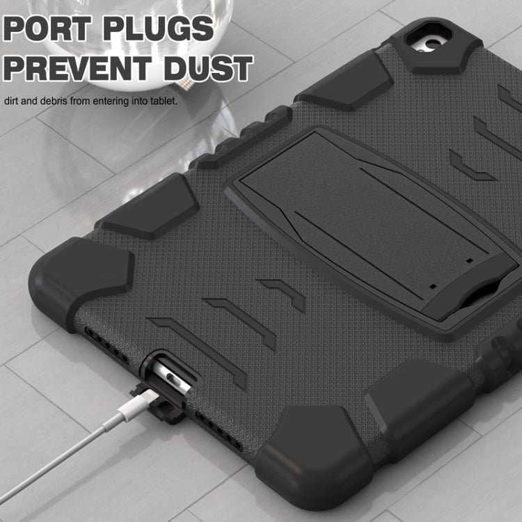 Cornice dello schermo di protezione a 3 strati + PC + Custodia combinata antiurto in silicone con supporto, For iPad Pro 10.5 (2019) / (2017)