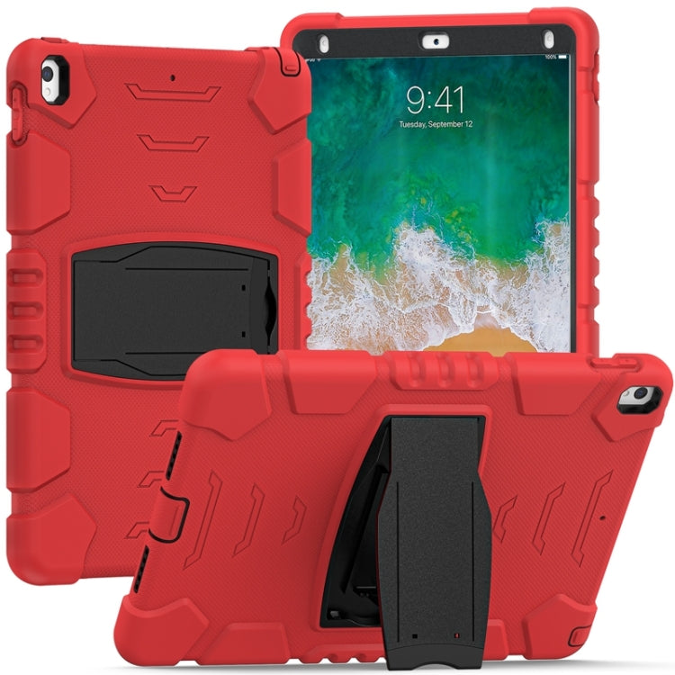 Cornice dello schermo di protezione a 3 strati + PC + Custodia combinata antiurto in silicone con supporto, For iPad Pro 10.5 (2019) / (2017)