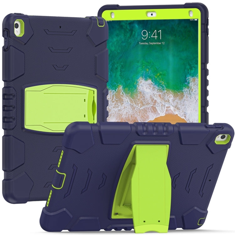 Cornice dello schermo di protezione a 3 strati + PC + Custodia combinata antiurto in silicone con supporto, For iPad Pro 10.5 (2019) / (2017)