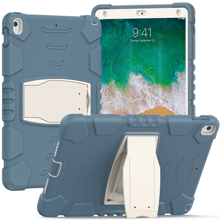 Cornice dello schermo di protezione a 3 strati + PC + Custodia combinata antiurto in silicone con supporto, For iPad Pro 10.5 (2019) / (2017)