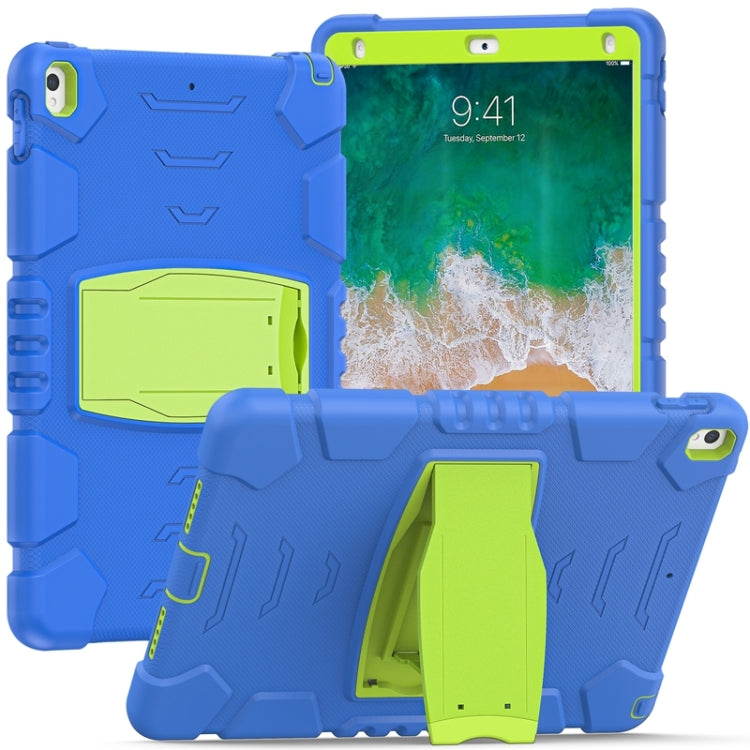 Cornice dello schermo di protezione a 3 strati + PC + Custodia combinata antiurto in silicone con supporto, For iPad Pro 10.5 (2019) / (2017)