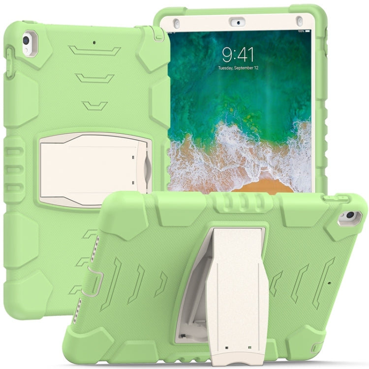 Cornice dello schermo di protezione a 3 strati + PC + Custodia combinata antiurto in silicone con supporto, For iPad Pro 10.5 (2019) / (2017)