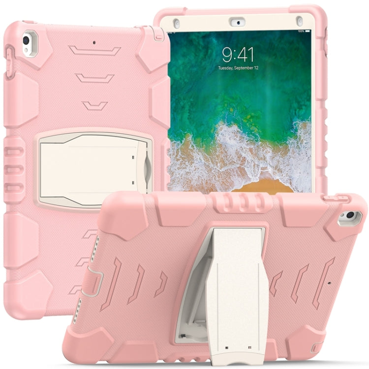 Cornice dello schermo di protezione a 3 strati + PC + Custodia combinata antiurto in silicone con supporto, For iPad Pro 10.5 (2019) / (2017)