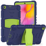 Cornice dello schermo di protezione a 3 strati + PC + Custodia combinata antiurto in silicone con supporto, For Samsung Galaxy Tab A 10.1 (2019) T510, For Samsung Galaxy Tab S6 T860