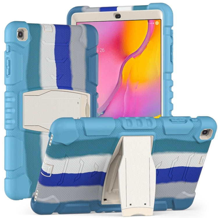Cornice dello schermo di protezione a 3 strati + PC + Custodia combinata antiurto in silicone con supporto, For Samsung Galaxy Tab A 10.1 (2019) T510, For Samsung Galaxy Tab S6 T860