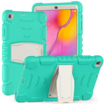 Cornice dello schermo di protezione a 3 strati + PC + Custodia combinata antiurto in silicone con supporto, For Samsung Galaxy Tab A 10.1 (2019) T510, For Samsung Galaxy Tab S6 T860