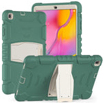 Cornice dello schermo di protezione a 3 strati + PC + Custodia combinata antiurto in silicone con supporto, For Samsung Galaxy Tab A 10.1 (2019) T510, For Samsung Galaxy Tab S6 T860