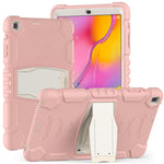 Cornice dello schermo di protezione a 3 strati + PC + Custodia combinata antiurto in silicone con supporto, For Samsung Galaxy Tab A 10.1 (2019) T510, For Samsung Galaxy Tab S6 T860