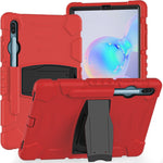 Cornice dello schermo di protezione a 3 strati + PC + Custodia combinata antiurto in silicone con supporto, For Samsung Galaxy Tab A 10.1 (2019) T510, For Samsung Galaxy Tab S6 T860
