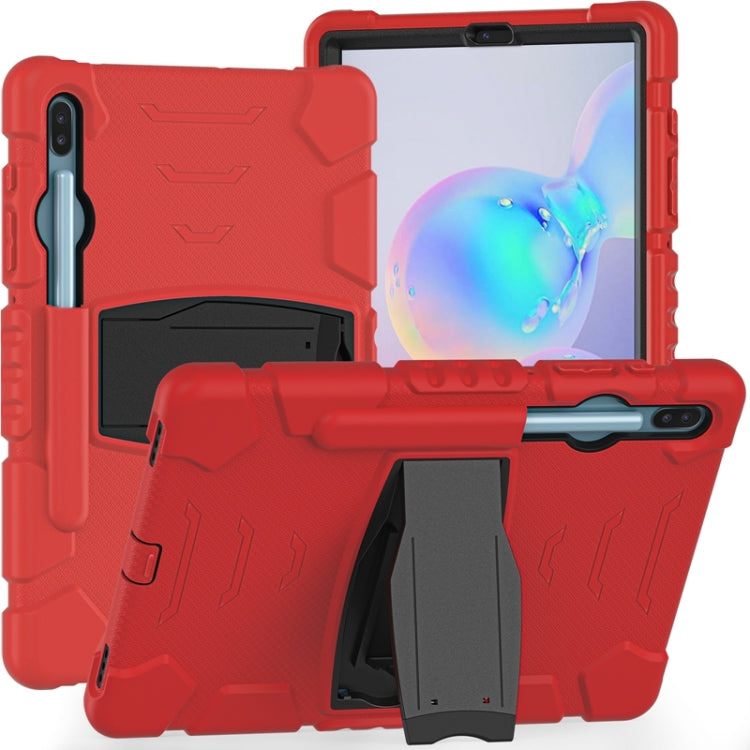 Cornice dello schermo di protezione a 3 strati + PC + Custodia combinata antiurto in silicone con supporto, For Samsung Galaxy Tab A 10.1 (2019) T510, For Samsung Galaxy Tab S6 T860