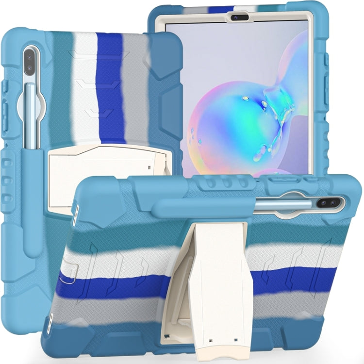 Cornice dello schermo di protezione a 3 strati + PC + Custodia combinata antiurto in silicone con supporto, For Samsung Galaxy Tab A 10.1 (2019) T510, For Samsung Galaxy Tab S6 T860