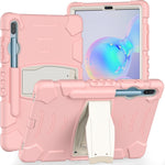Cornice dello schermo di protezione a 3 strati + PC + Custodia combinata antiurto in silicone con supporto, For Samsung Galaxy Tab A 10.1 (2019) T510, For Samsung Galaxy Tab S6 T860