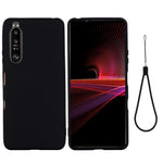Custodia a copertura totale antiurto in silicone liquido Pure Color, For Sony Xperia 1 III, For Sony Xperia 10 III