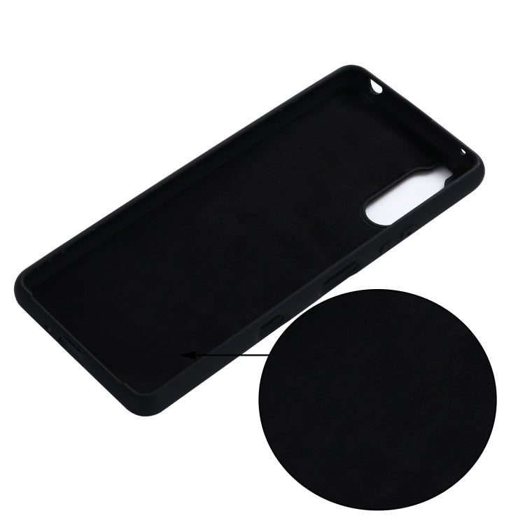 Custodia a copertura totale antiurto in silicone liquido Pure Color, For Sony Xperia 1 III, For Sony Xperia 10 III