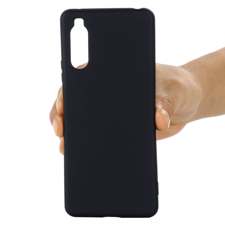 Custodia a copertura totale antiurto in silicone liquido Pure Color, For Sony Xperia 1 III, For Sony Xperia 10 III