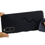 Custodia a copertura totale antiurto in silicone liquido Pure Color, For Sony Xperia 1 III, For Sony Xperia 10 III