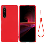 Custodia a copertura totale antiurto in silicone liquido Pure Color, For Sony Xperia 1 III, For Sony Xperia 10 III