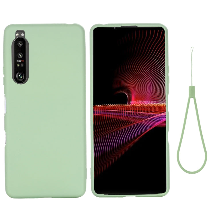 Custodia a copertura totale antiurto in silicone liquido Pure Color, For Sony Xperia 1 III, For Sony Xperia 10 III