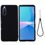 Custodia a copertura totale antiurto in silicone liquido Pure Color, For Sony Xperia 1 III, For Sony Xperia 10 III