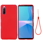 Custodia a copertura totale antiurto in silicone liquido Pure Color, For Sony Xperia 1 III, For Sony Xperia 10 III