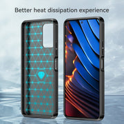 Custodia in TPU in fibra di carbonio con trama spazzolata, For Samsung Galaxy A22 4G, For Samsung Galaxy F52 5G, For Xiaomi Redmi Note 10 Pro 5G