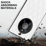 Elegante custodia antiurto in pelle microfibra con motivo rombico + TPU con tracolla a catena, For Huawei Mate 40 Pro, For Huawei Mate 20, For Huawei Mate 20 Lite, For Huawei Mate 20 Pro