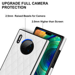 Elegante custodia antiurto in pelle microfibra con motivo rombico + TPU con tracolla a catena, For Huawei Mate 30, For Huawei P30 Pro, For Huawei P30 Lite, For Huawei P40