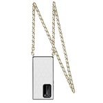 Elegante custodia antiurto in pelle microfibra con motivo rombico + TPU con tracolla a catena, For Huawei P40 Pro
