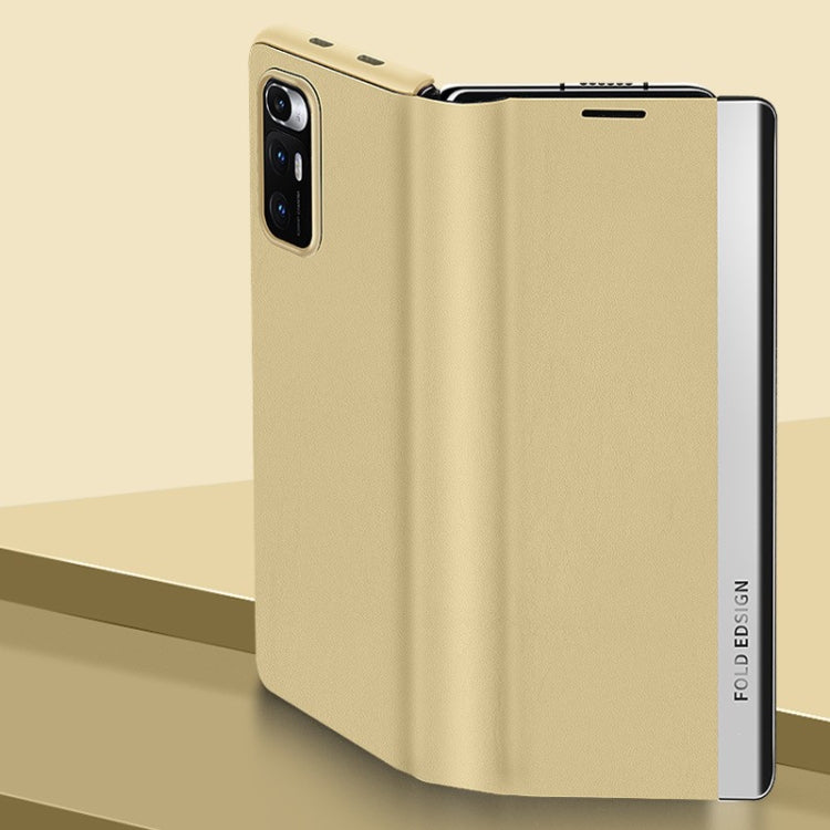 Custodia pieghevole in pelle bovina per Xiaomi Mi Mix Fold
