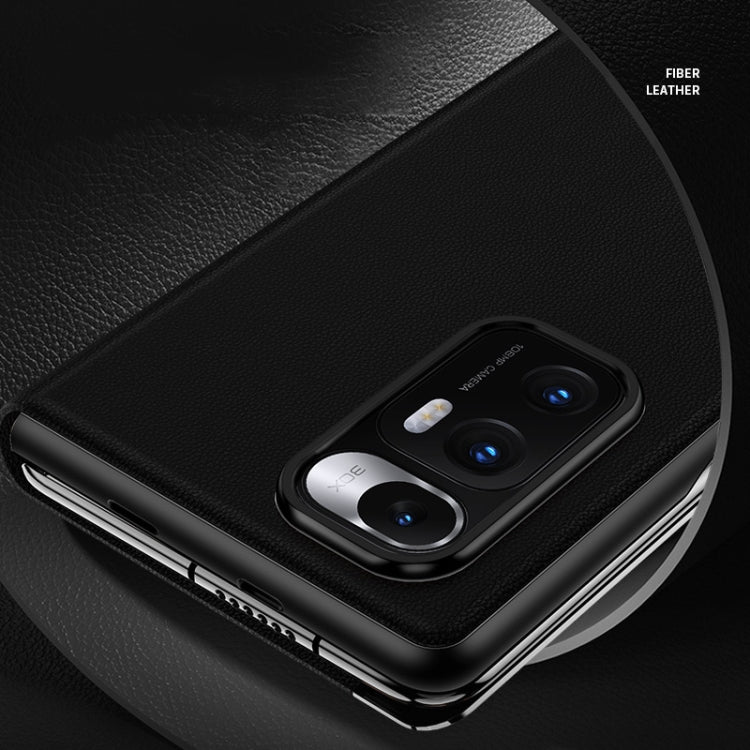 Custodia pieghevole in pelle bovina per Xiaomi Mi Mix Fold