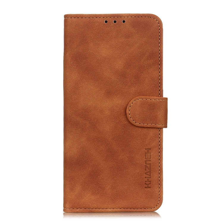 KHAZNEH Retro Texture PU + TPU Custodia in pelle a vibrazione orizzontale con supporto, slot per carte e portafoglio, For Nokia X10 / X20, For ZET Blade A51